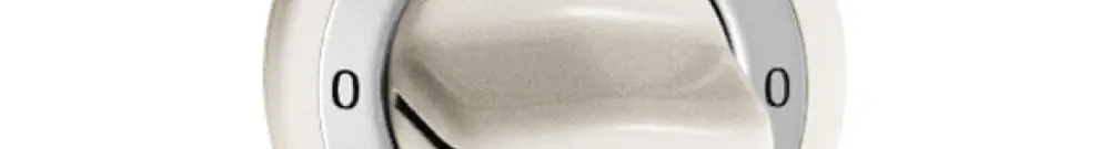 Frontset 0-Kochen-0-Waschen weiss für Drehschalter FH 
