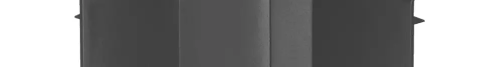 Angolo interno Hager tehalit.LF 57×40mm nero IP30 