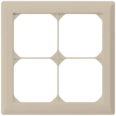 Cadre de recouvrement ENC kallysto.line 2×2 beige 152×152mm 