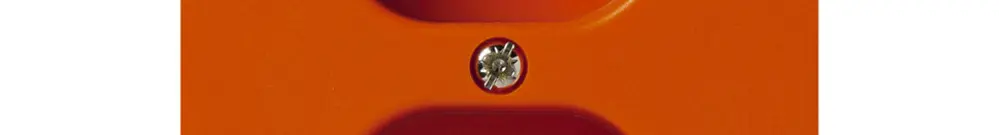 Placca frontale kallysto 2×T23 60×60mm arancione per presa 2×T23 