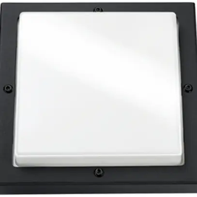 Applique SG Bassi E27 1×46W IP65 240×240mm noir 