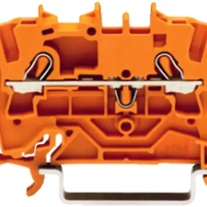 Morsetto di passaggio WAGO Top Job-S 2.5mm² 2L arancione serie 2002 
