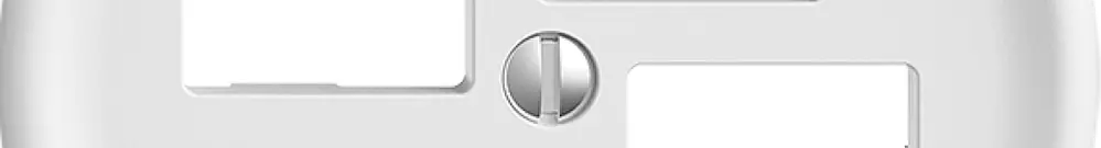 Montageset Sdue Q EASYNET S-One, für 4×RJ45, Ø60 mm, geradeauslass, weiss 