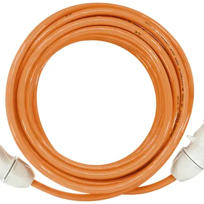 Câble de rallonge CEE Demelectric G-PUR 5×16mm² CEE/CEE 63A IP44 orange 20m 