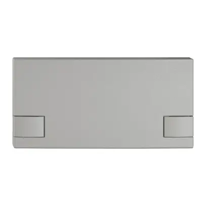 Poussoir 1/2 EDIZIO.liv SNAPFIX® p.KNX&UNI s.LED comm.à 2 touches grc 