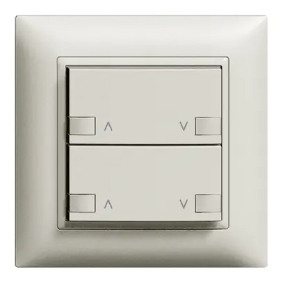 Kit frontale INC motore 2c/2 tast ZEP 88×88mm grigio chiaro 