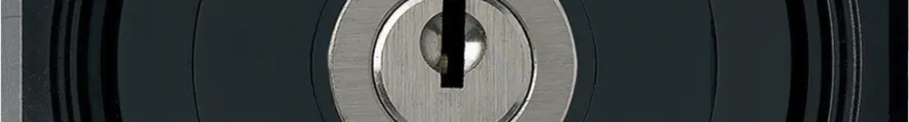 UP-Schlüsselschwenktaster robusto IP55 schwarz Deckel o.Zylinder 1P Kombination 