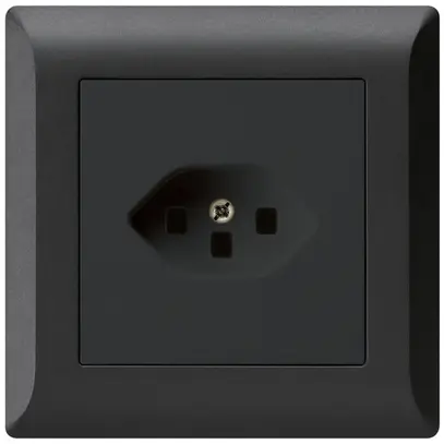 Prise ENC kallysto.line T23 noir avec bornes enfichables 