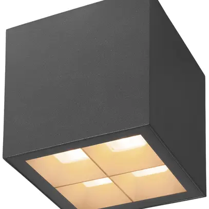 Plafoniera LED SLV S-CUBE 15W 1000lm 827/830 IP65 REG 95×95mm antracite 