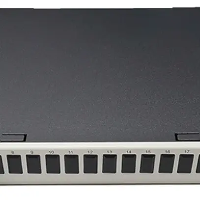 Breakoutbox 19" Dätwyler OV-SV 6×LSH/APC verde OS2 verticale 1UA grigio 