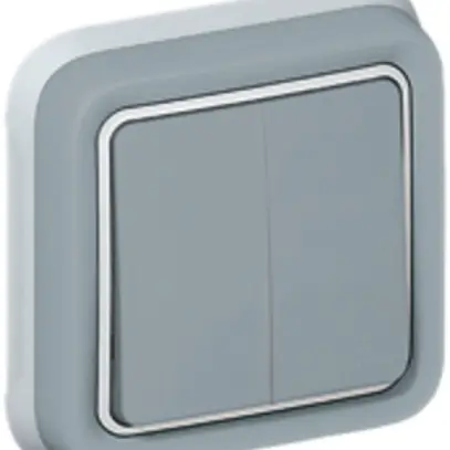 UP-Wippschalter PLEXO 1/3+3/1L grau 