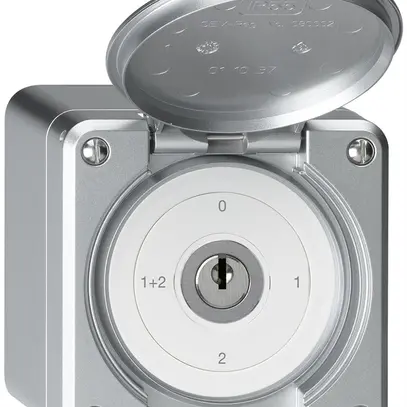 Interrupteur à clé AP avec clapet robusto IP55 S1/1P aluminium 