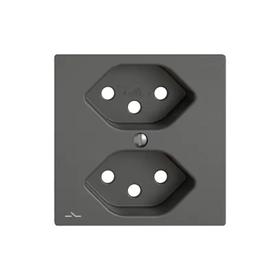Kit di montaggio EDIZIO.liv SNAPFIX® per presa 2×T13 separata grs 