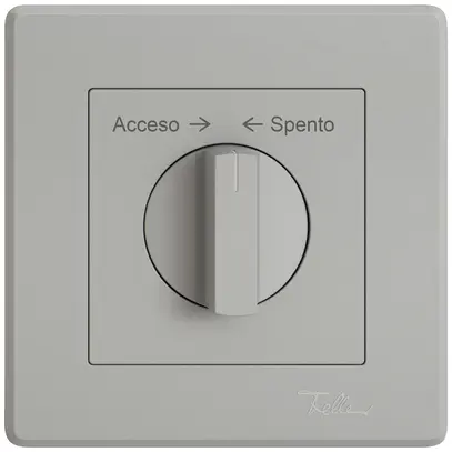 Kit di montaggio INC EDIZIO.liv SNAPFIX® pul.girevole mano.Acceso → ← Spento grc 