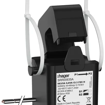 Convertitore di corrente Hager SRR00635A SC1 63A/5A classe 3 