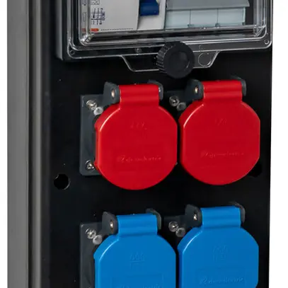 Distributore di corrente DEM DB33513 40A 1×LS 1×FI 2×T23 2×T25 1×T75 