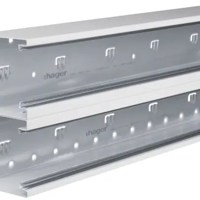 Brüstungskanal tehalit BRS 210×100×2000mm Oberteil 2×80 Stahl vws 