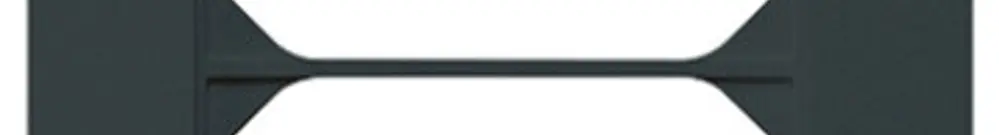 Telaio di copertura INC kallysto.trend 4×1 nero 94×274mm 