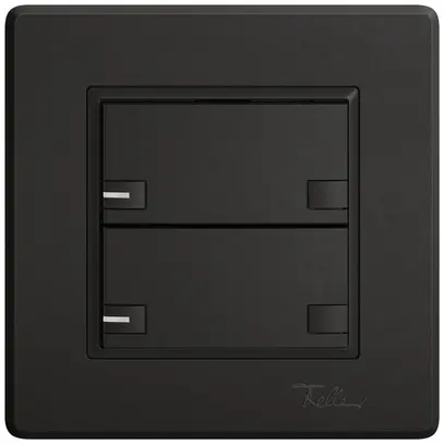 Poussoir KNX RGB ENC EDIZIO.liv SNAPFIX® capteur temp.RGB-LED 2× comm.2T no 