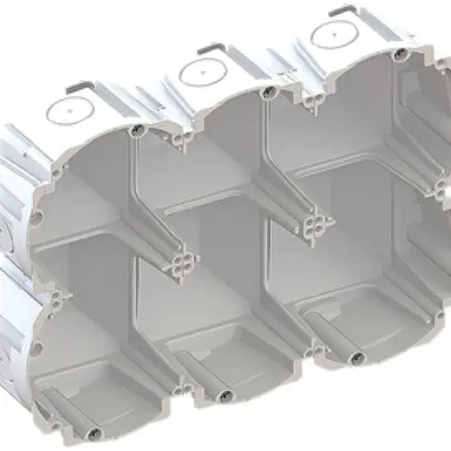 Boîte pour paroi creuse AGRO 3×2 Quickbox H1 Ø83mm sans halogène blanc 