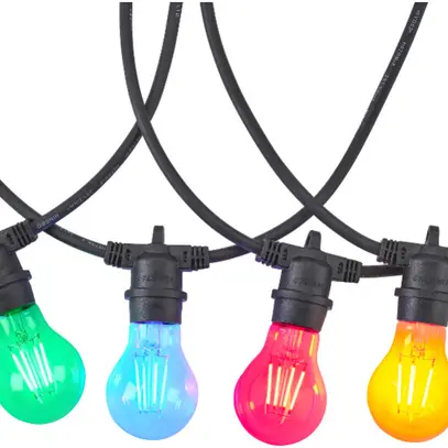 Guirlande Sylvania YourHome 230V 12×E27 12×A60 couleur 12m IP54 