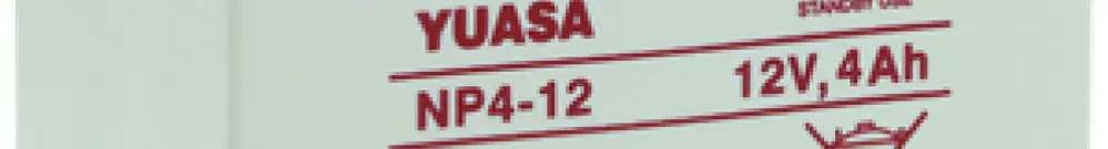 Accu Yuasa NP 4-12 12VDC 4 AH 