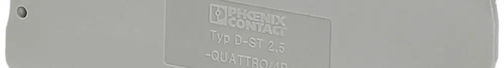 Coperchio Phoenix Contact L=89.5mm, l=2.2mm h=38.5mm, grigio 