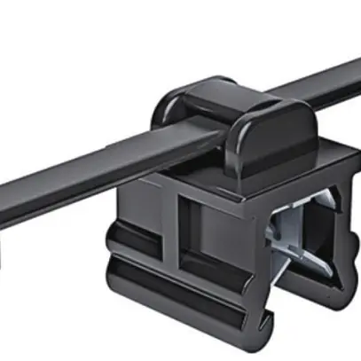 Clip d'arrêt avec collier EdgeClip T50ROSEC20, haut parallèle 3…6mm PA66HS 