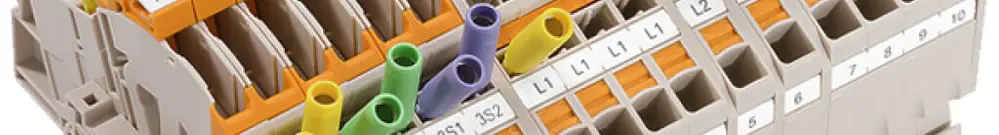 Blocco morsetti di prova sezionabili WM LST VDE FNN 6mm² PUSH IN TS32/35 