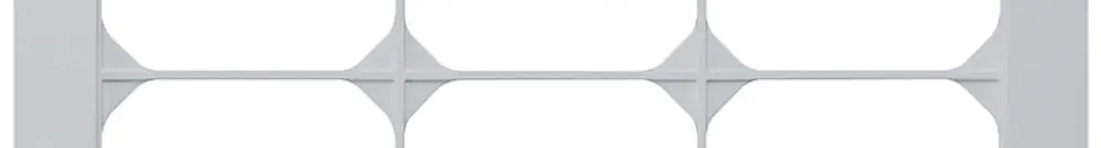 Cadre de recouvrement ENC kallysto.trend 4×3 gris clair 274×214mm 