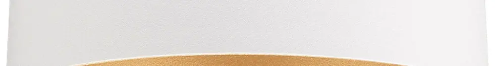 Abat-jour SLV LALU TETRA acier Ø140×49mm blanc or à teinte unie 