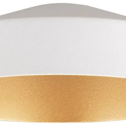 Abat-jour SLV LALU TETRA acier Ø140×49mm blanc or à teinte unie 