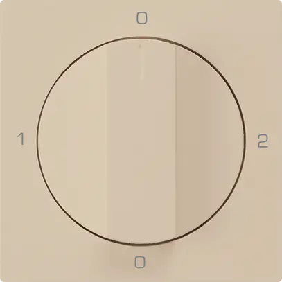 Inserto per interruttore rotativo kallysto 2/1P beige con manopola 