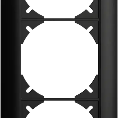 UP-Kopfzeile EDIZIOdue SNAPFIX® 3×1 vertikal 88×208mm schwarz 