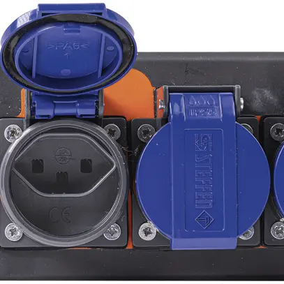 Prise multiple Steffen PROFESSIONAL 3×T23 3m noir 