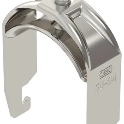 Fixation rapide BET 2056 pied à U métal 58…64mm 1×câble A4 1.4571 