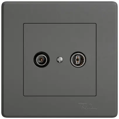 Presa antenna INC TV-R EDIZIO.liv SNAPFIX® presa di passaggio 19dB grs 
