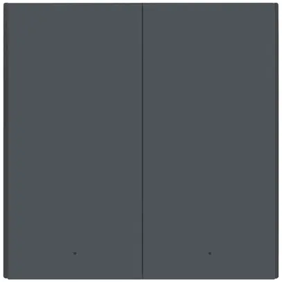 Trasmettitore da parete INC Aqara WS-EUK02 Zigbee 2t/2a LED 86mm antracite opaco 