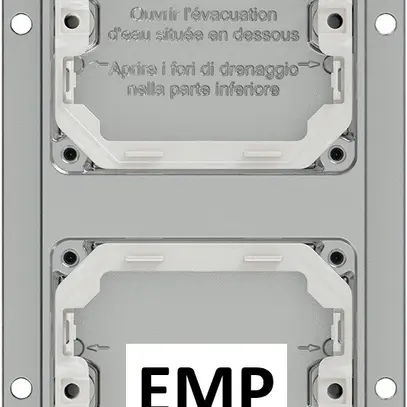 AP-Kopfzeile ELEMENT 2×1 EMP Aluminium 