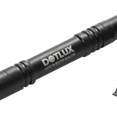 Torcia tascabile LED DOTLUX POCKET 110lm IP44 133mm alluminio nero 