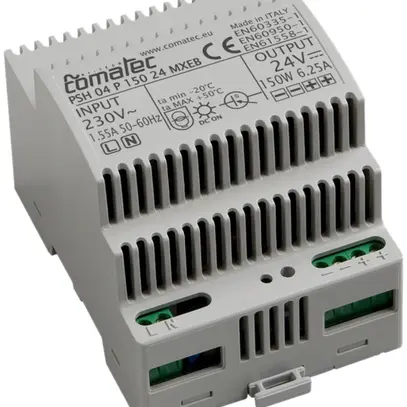 Alimentazione AMD Comatec PSH04, IN: 230VAC, OUT: 24VDC/150W, stabilizz. 4UM 