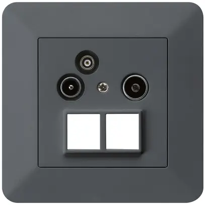 Prise d'antenne ENC R/TV/données HMS kallysto.trend 19dB anthracite 