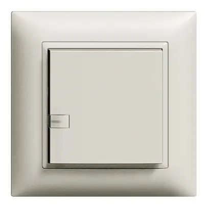 Poussoir ENC ZEP variateur univ. 1c/1t avec LED EDIZIOdue gris clair 