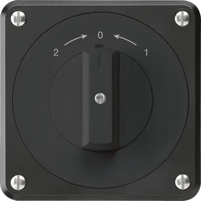 Contatto rotativo INC robusto IP55 nero invertitore per combinazione 
