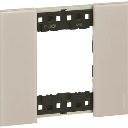 Cadre de recouvrement Living Now 2 modules 102.5×86mm aurore 