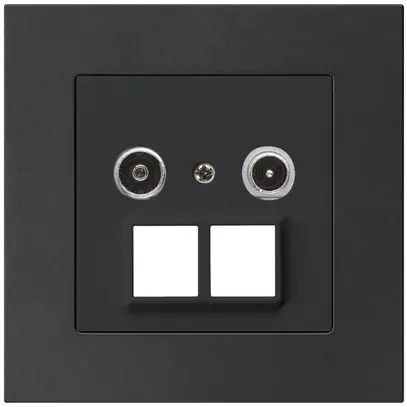 Prise multimédia ENC kallysto.pro R/TV 23dB 2GHz noir 