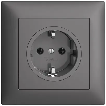 Presa INC Feller EDIZIOdue Schuko 16A 230V 88×88mm grigio scuro 