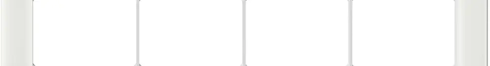 Intestazione INC EDIZIO.liv prestige SNAPFIX® 1×4 94×274mm vetro bianco 