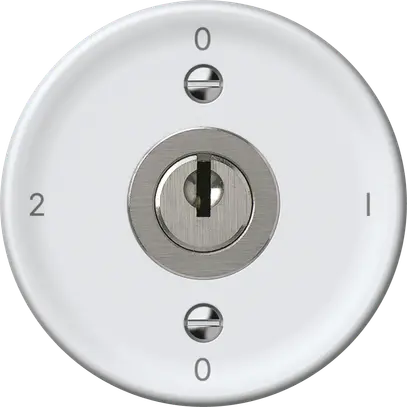 Interruttore a chiave origin commutatore 2/1L 16A 250V 0-1-0-2 60×60mm bianco 