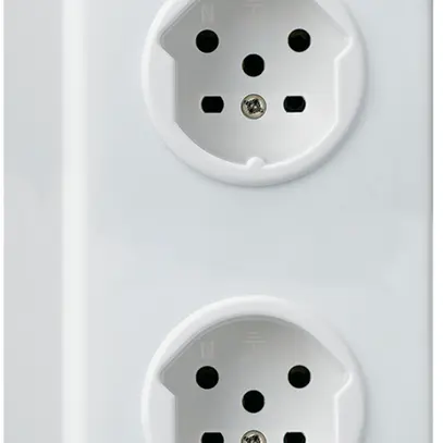 Combinazione AP 2×1 HA basico 2×tipo 15 con morsetti a vite bianco 